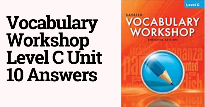 Vocabulary workshop level c unit 10