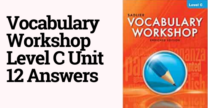 Unit 3 vocabulary workshop level a answers