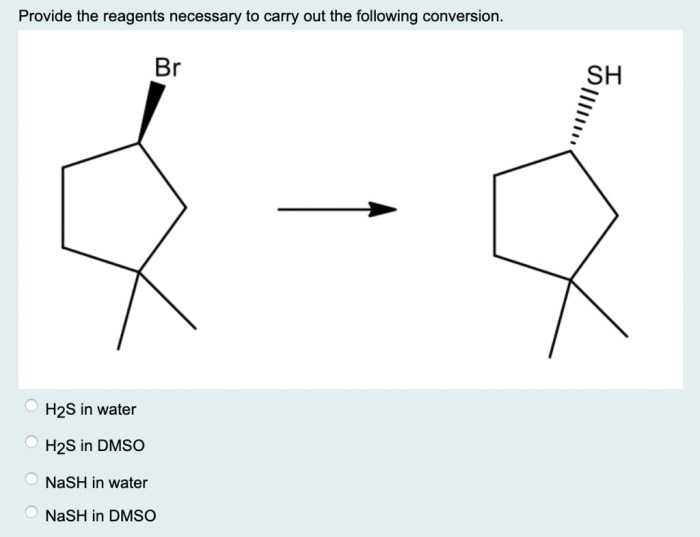 Provide the reagents necessary for the following conversion