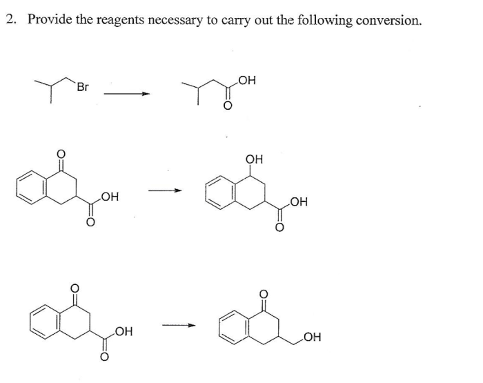 Provide reagents necessary carry following conversion reaction chegg predict transcribed text show